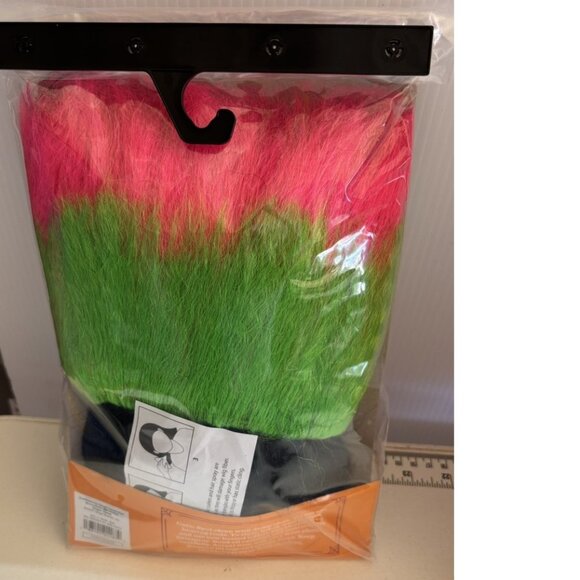 Neon Mohawk Wig Halloween Costume Accessory Adult Teen 14+ - Picture 3 of 3